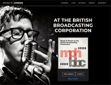 Tablet Screenshot of micahphinson.com